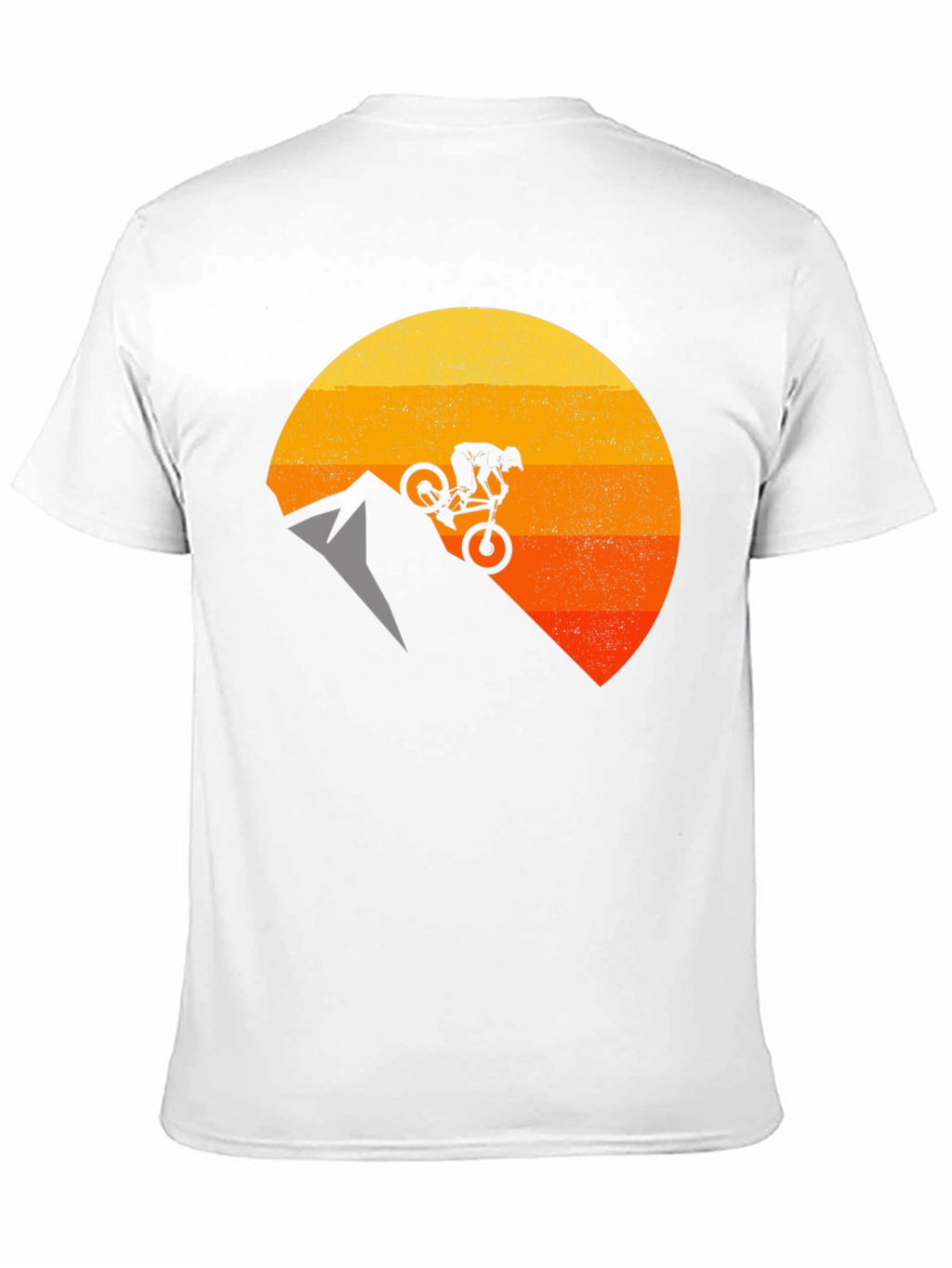 Mountain Biker Sunset Graphic T-Shirt