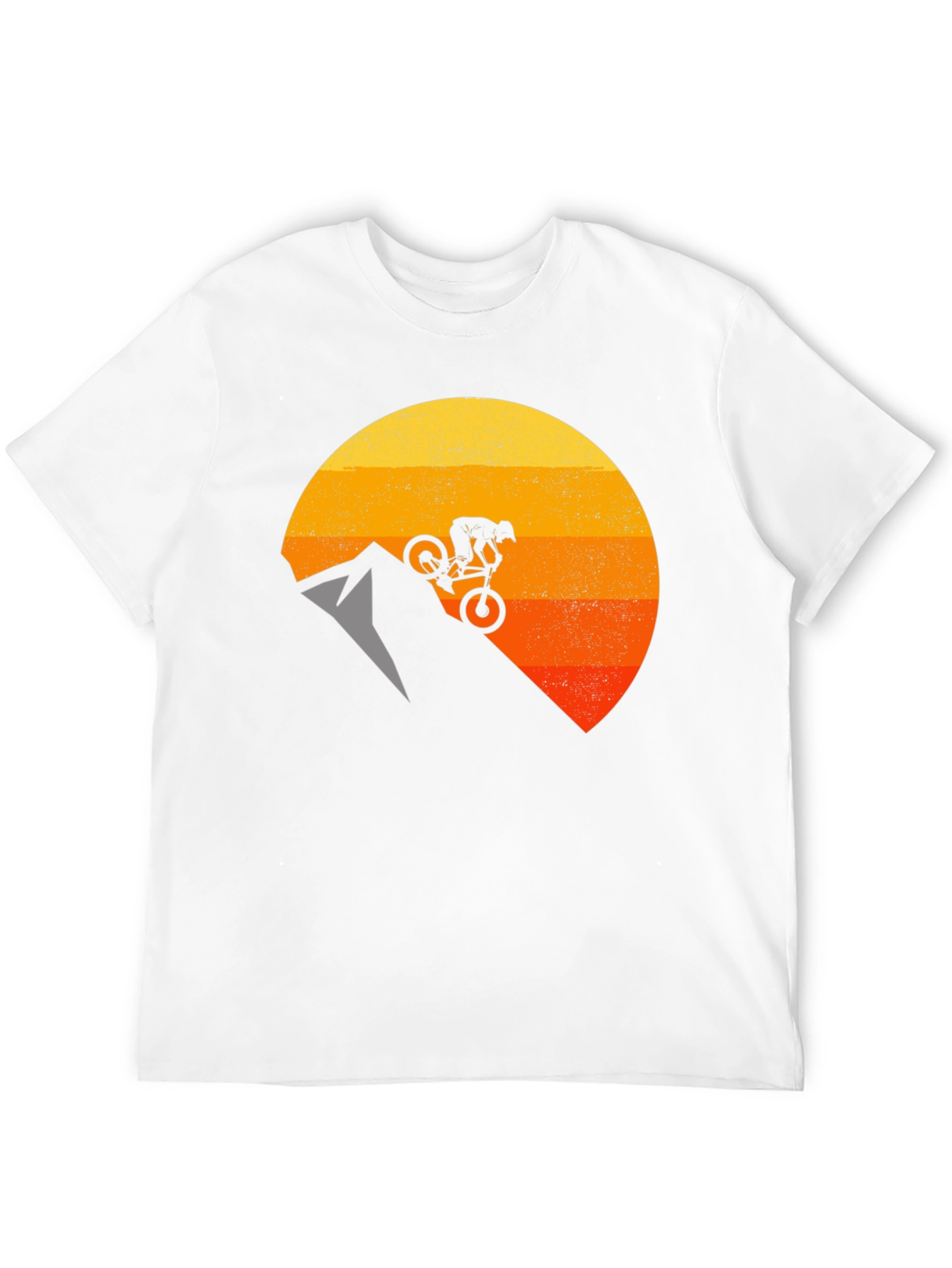 Mountain Biker Sunset Graphic T-Shirt