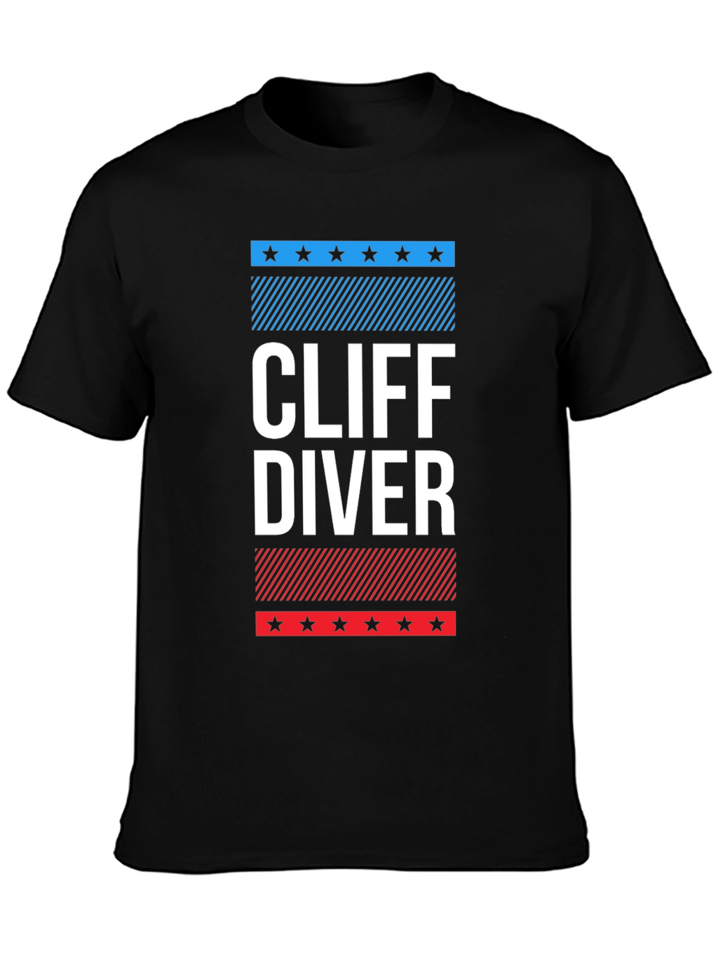 Cliff Diver Graphic Tee - Patriotic Design