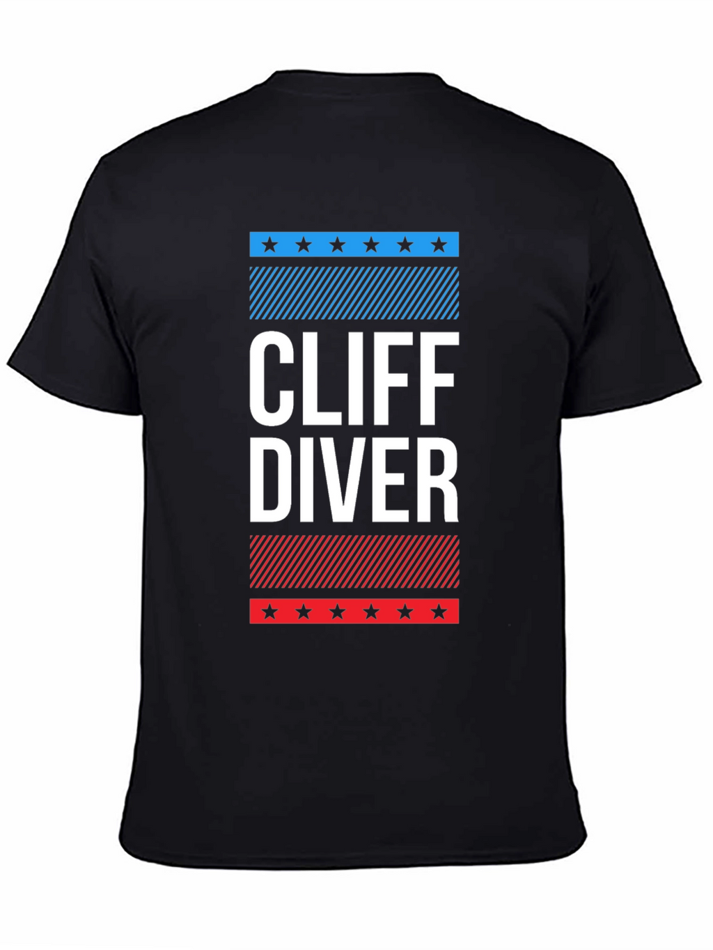 Cliff Diver Graphic Tee - Patriotic Design