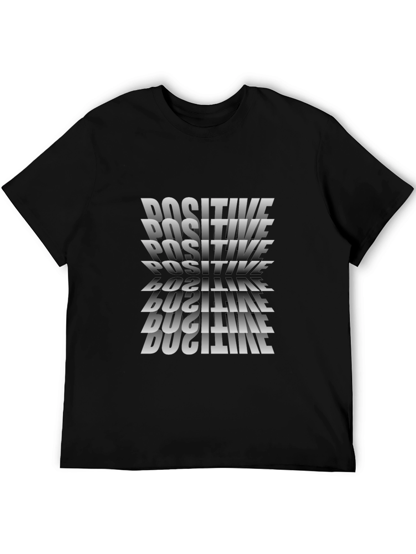Positive Illusion Black Graphic T-Shirt