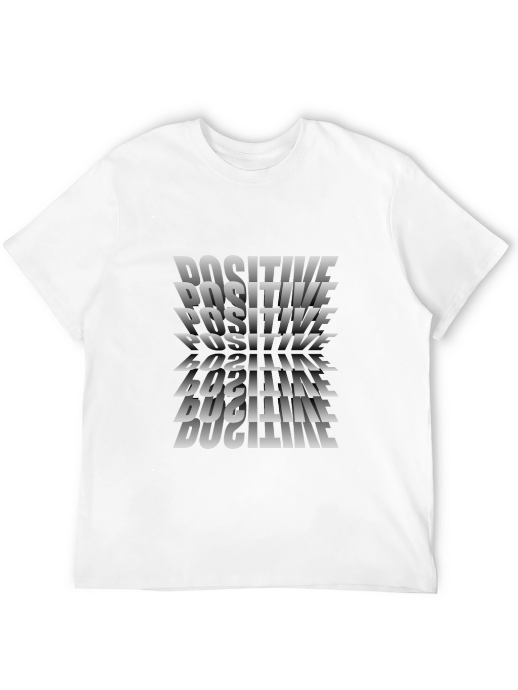 Positive Illusion Black Graphic T-Shirt