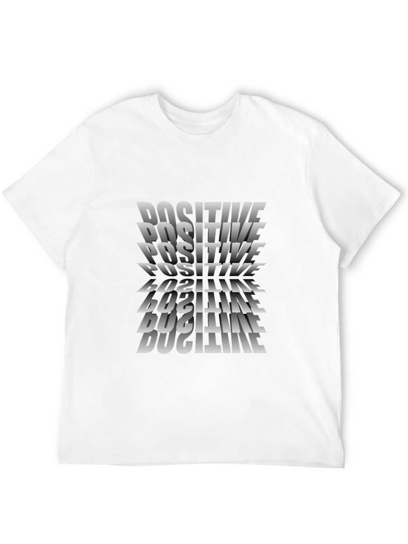 Positive Illusion Black Graphic T-Shirt