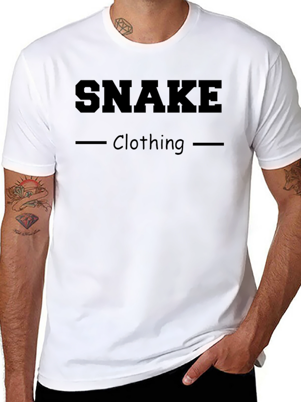 Snake Clothing Mens Black T-Shirt
