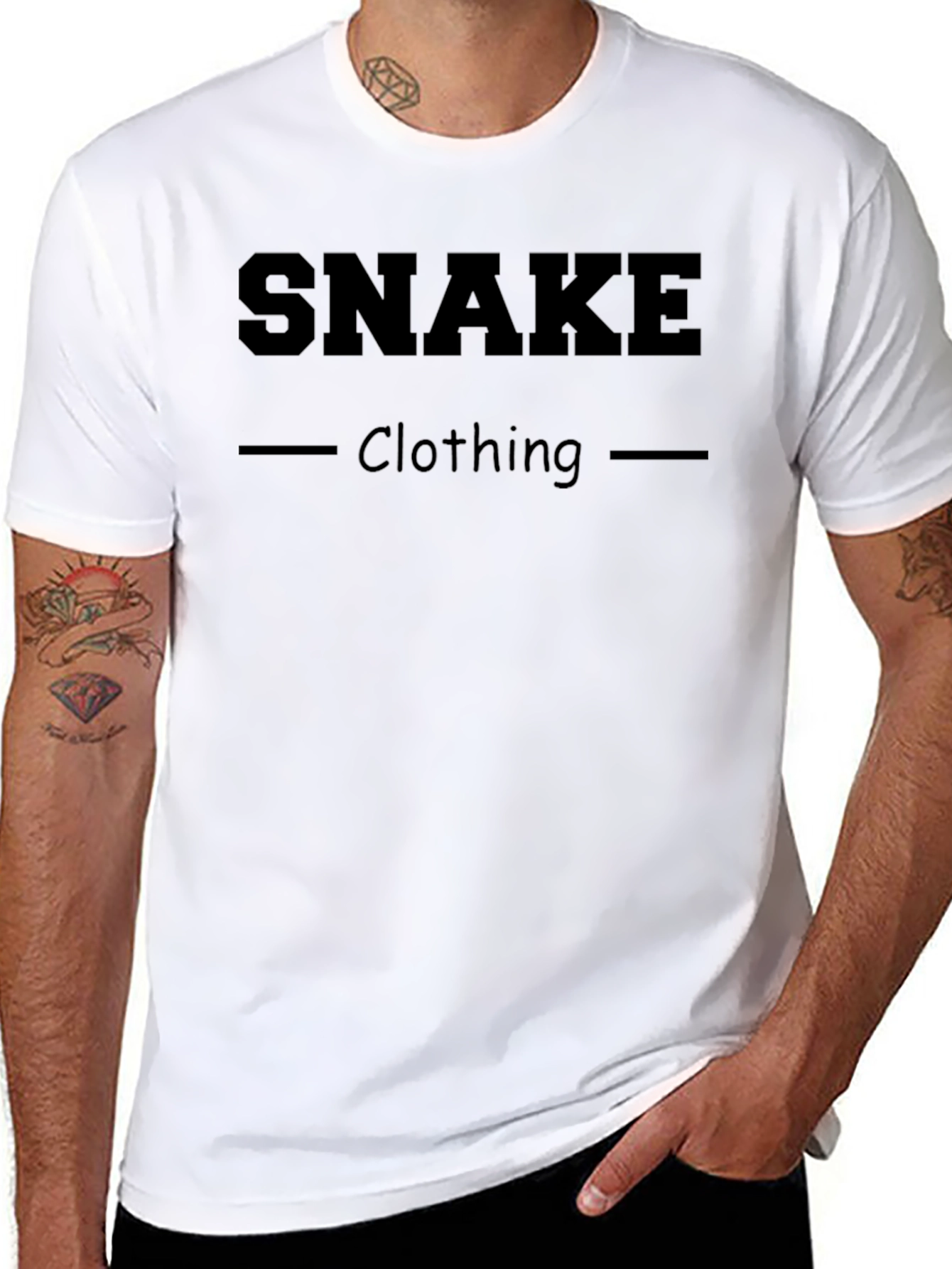 Snake Clothing Mens Black T-Shirt