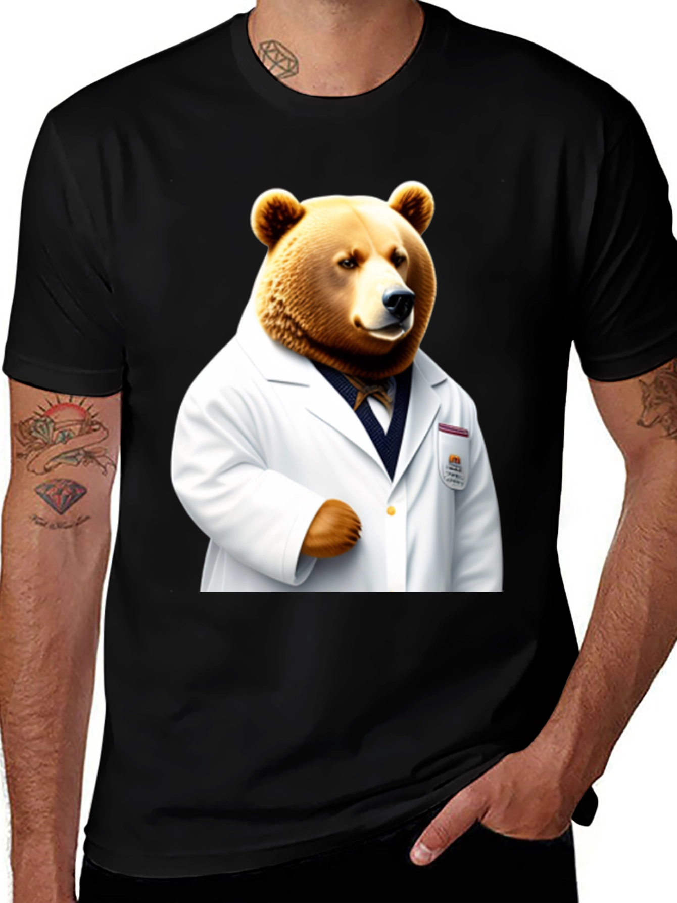Bear Doctor T-Shirt - Novelty Animal Tee