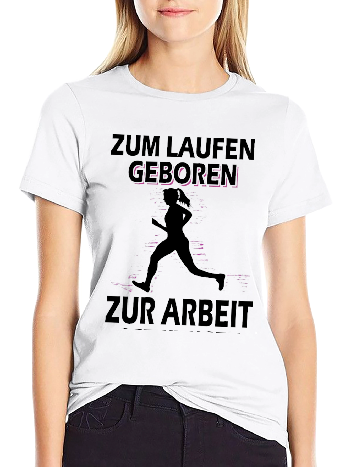 Zum Laufen Geboren Black T-Shirt