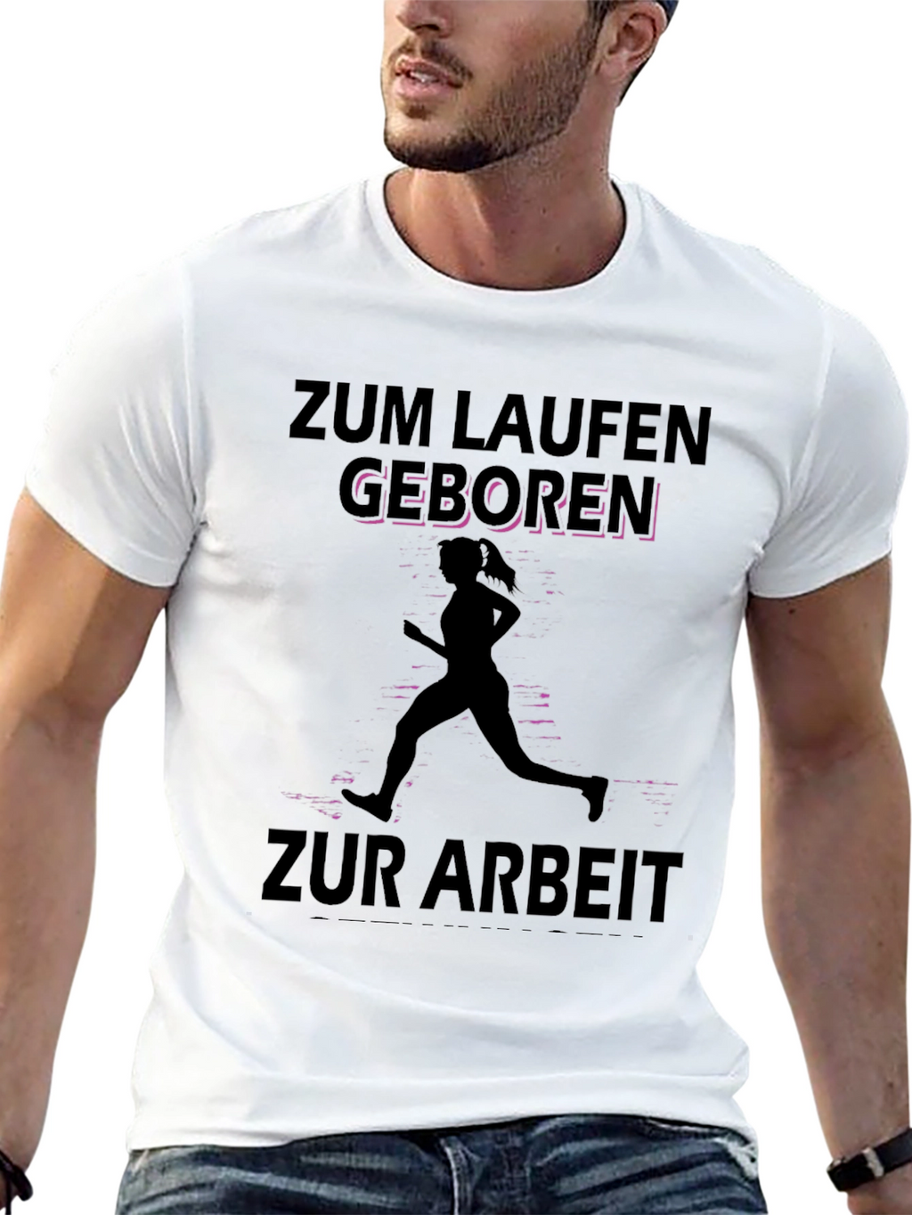 Zum Laufen Geboren Black T-Shirt