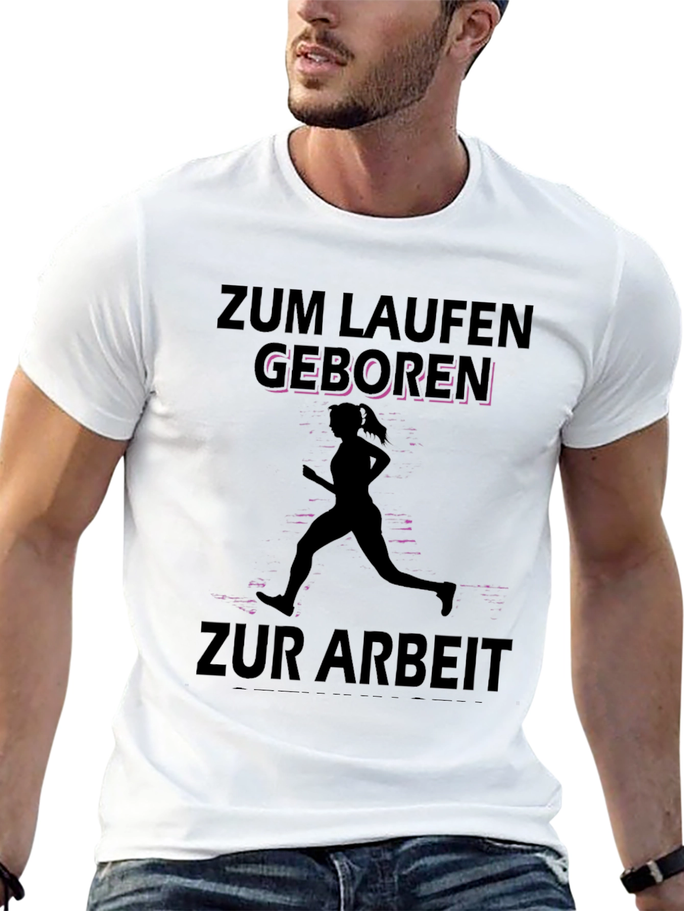Zum Laufen Geboren Black T-Shirt