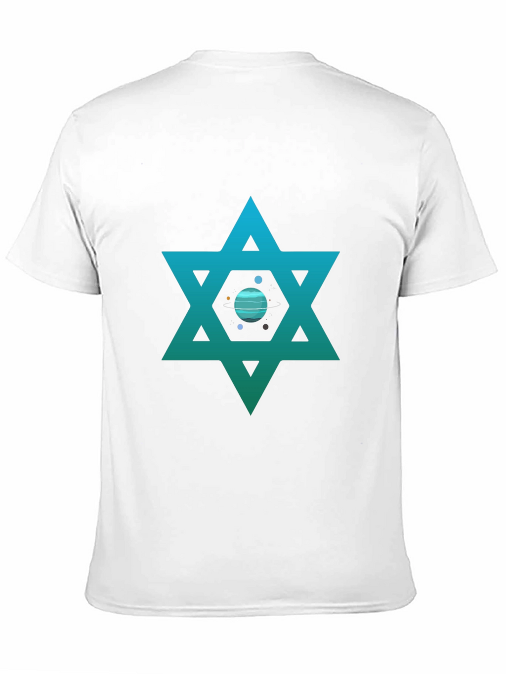 Star of David Planet Graphic T-Shirt