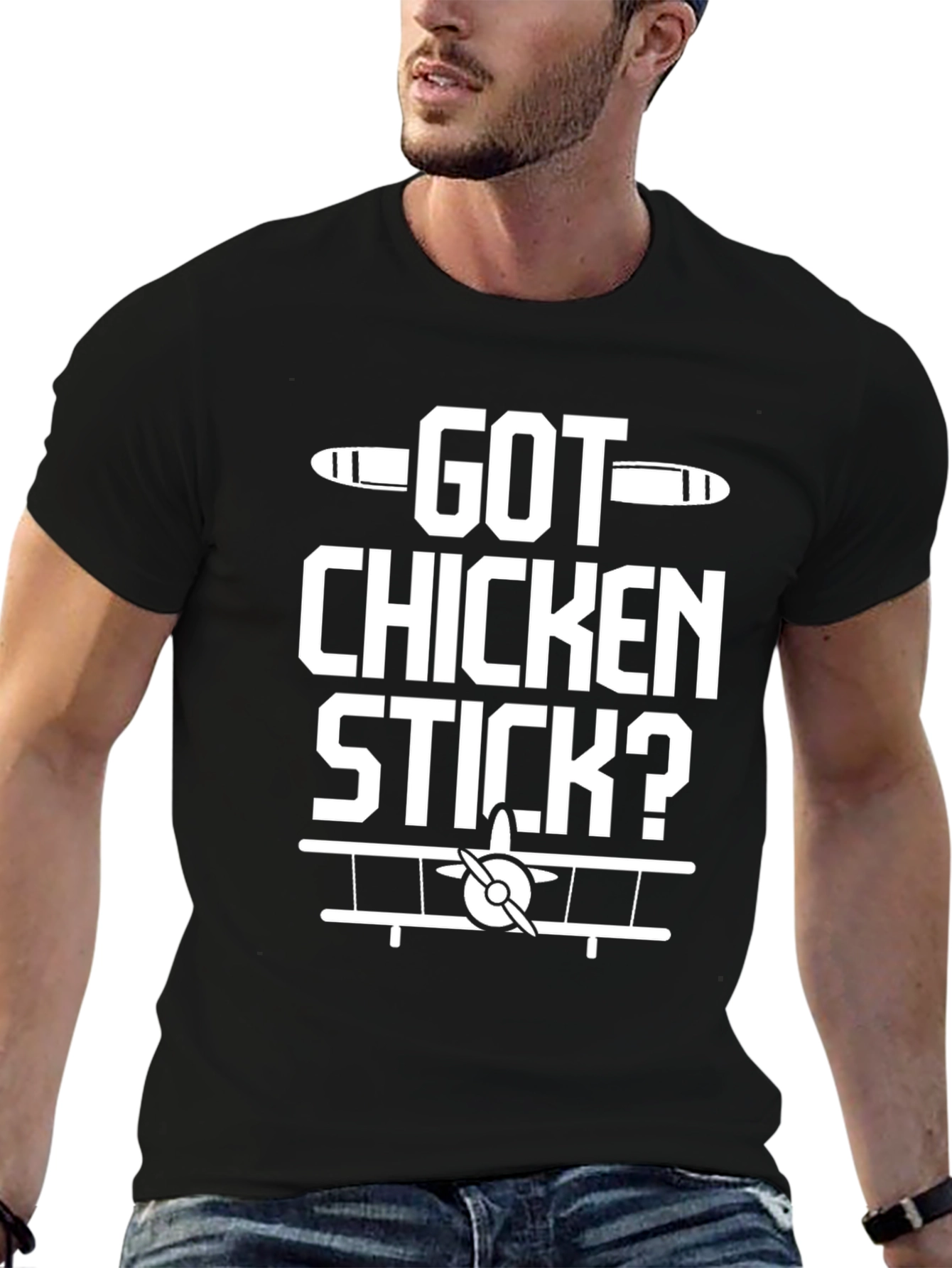 Got Chicken Stick? Aviation T-Shirt - Pilot Humor Tee