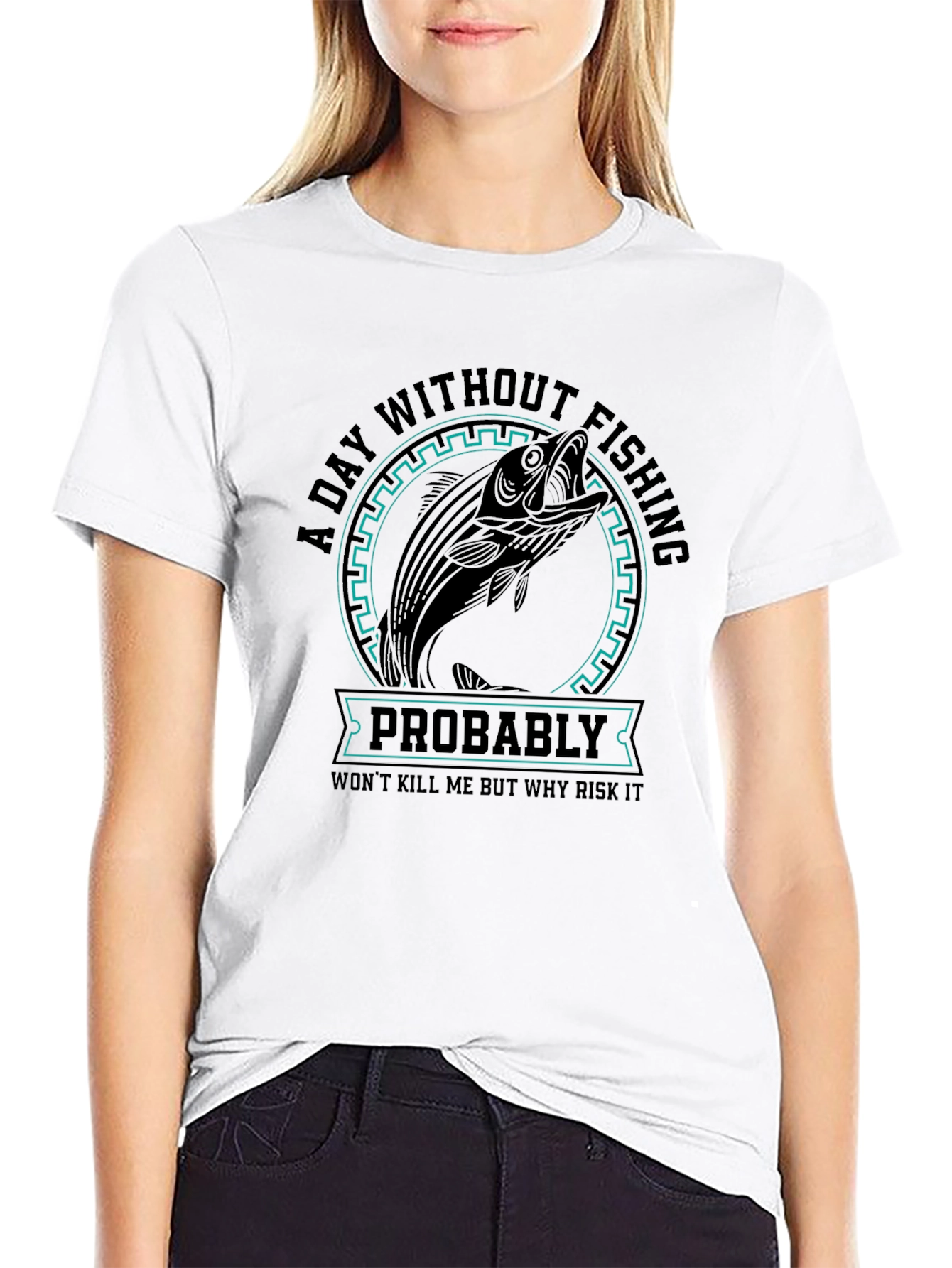 Fishing Graphic T-Shirt - Risk It All!