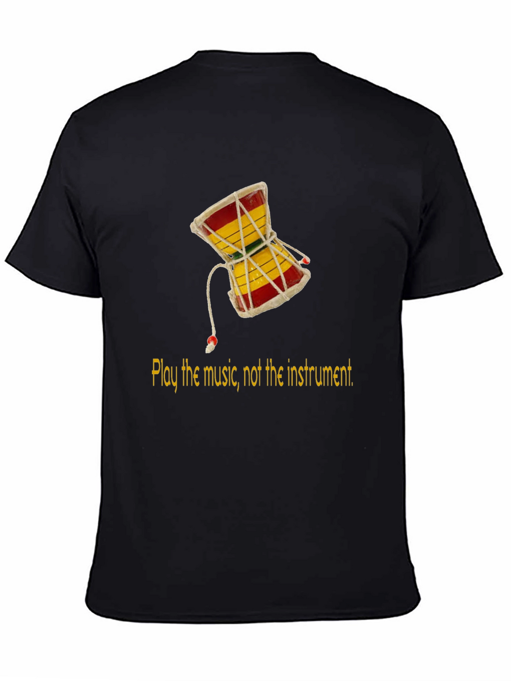 Play the Music Damru Graphic Tee