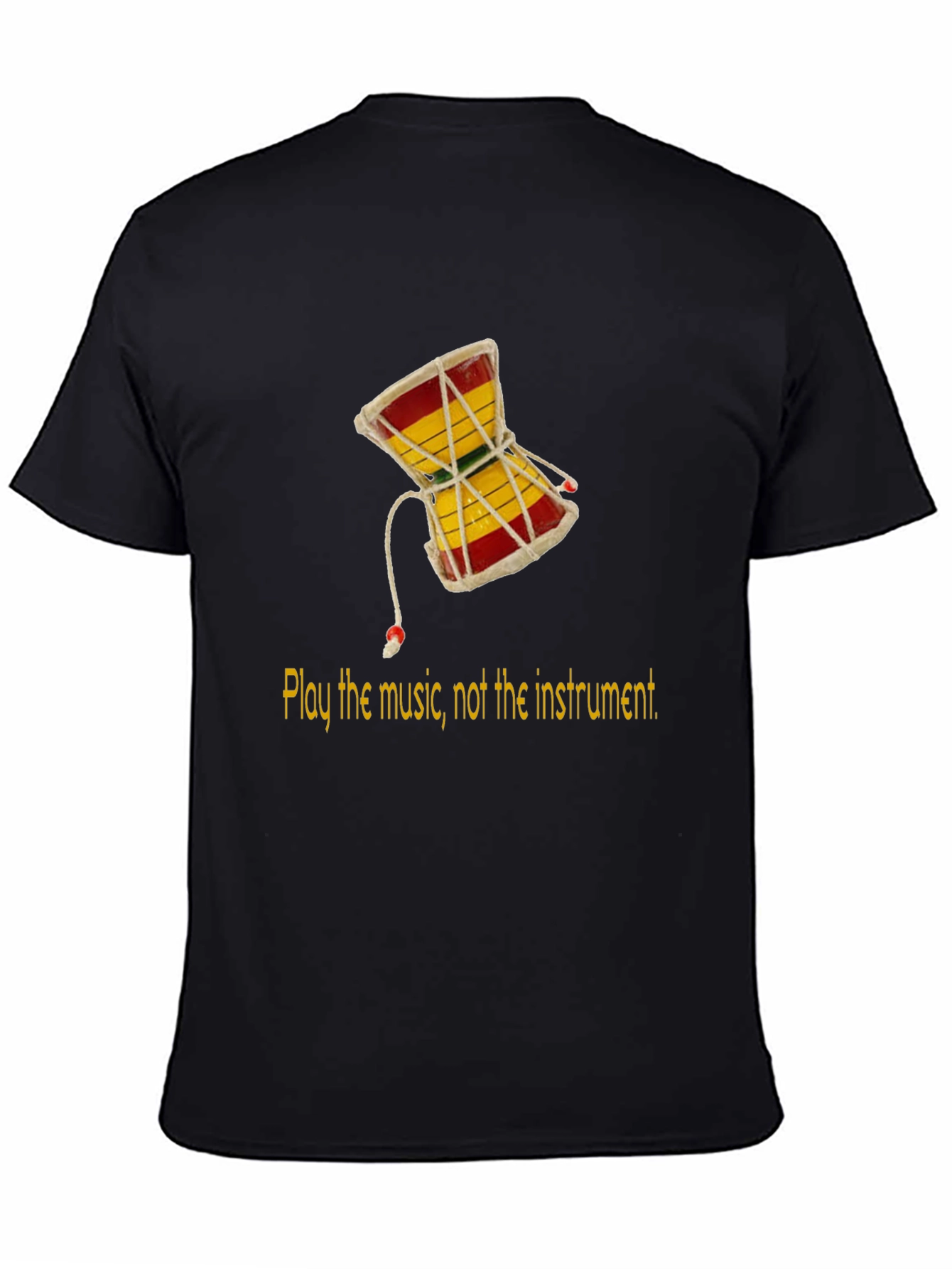 Play the Music Damru Graphic Tee