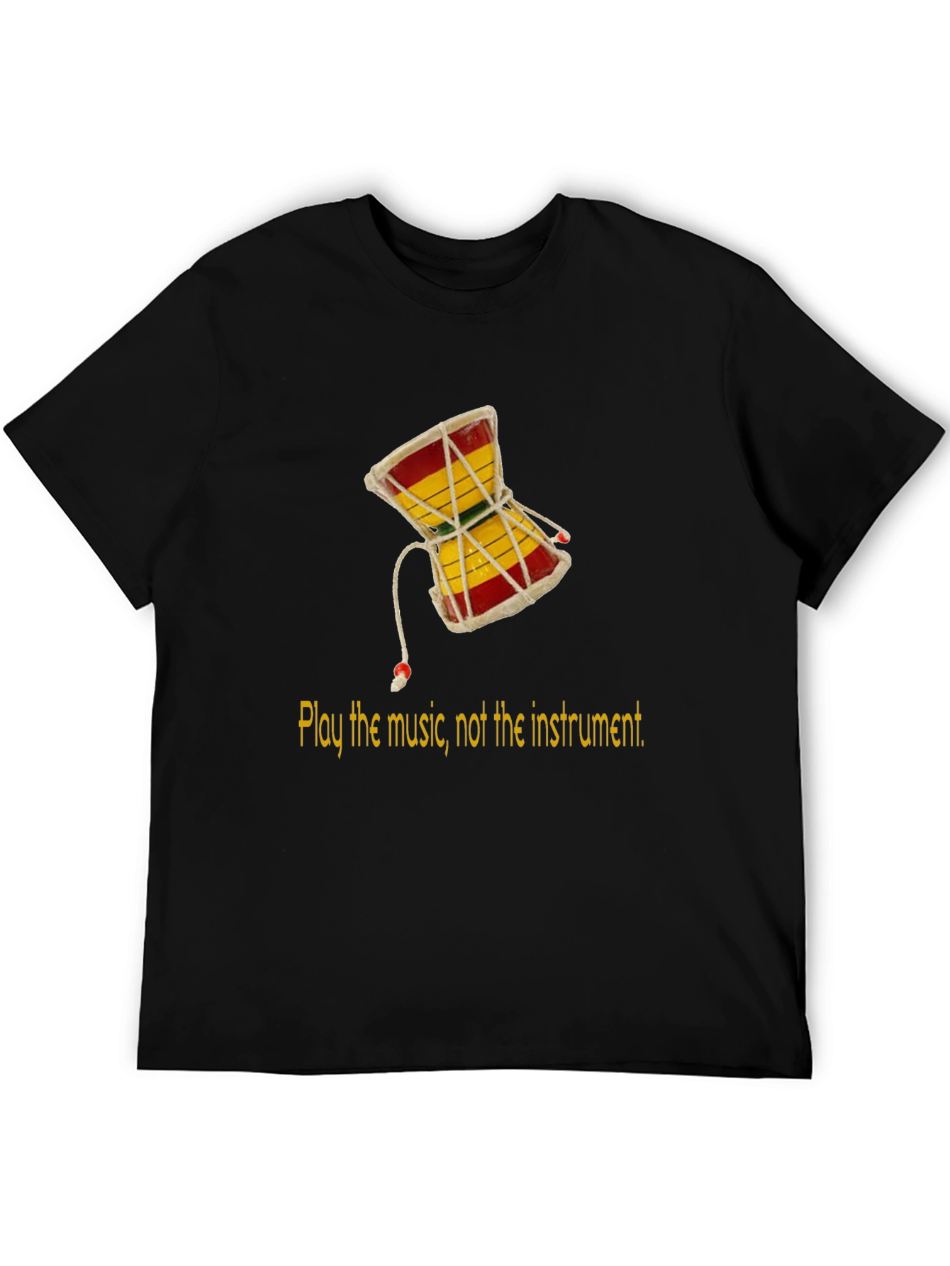 Play the Music Damru Graphic Tee
