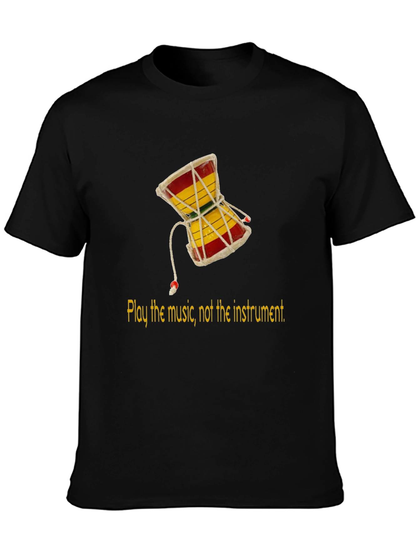 Play the Music Damru Graphic Tee
