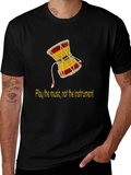 Play the Music Damru Graphic Tee