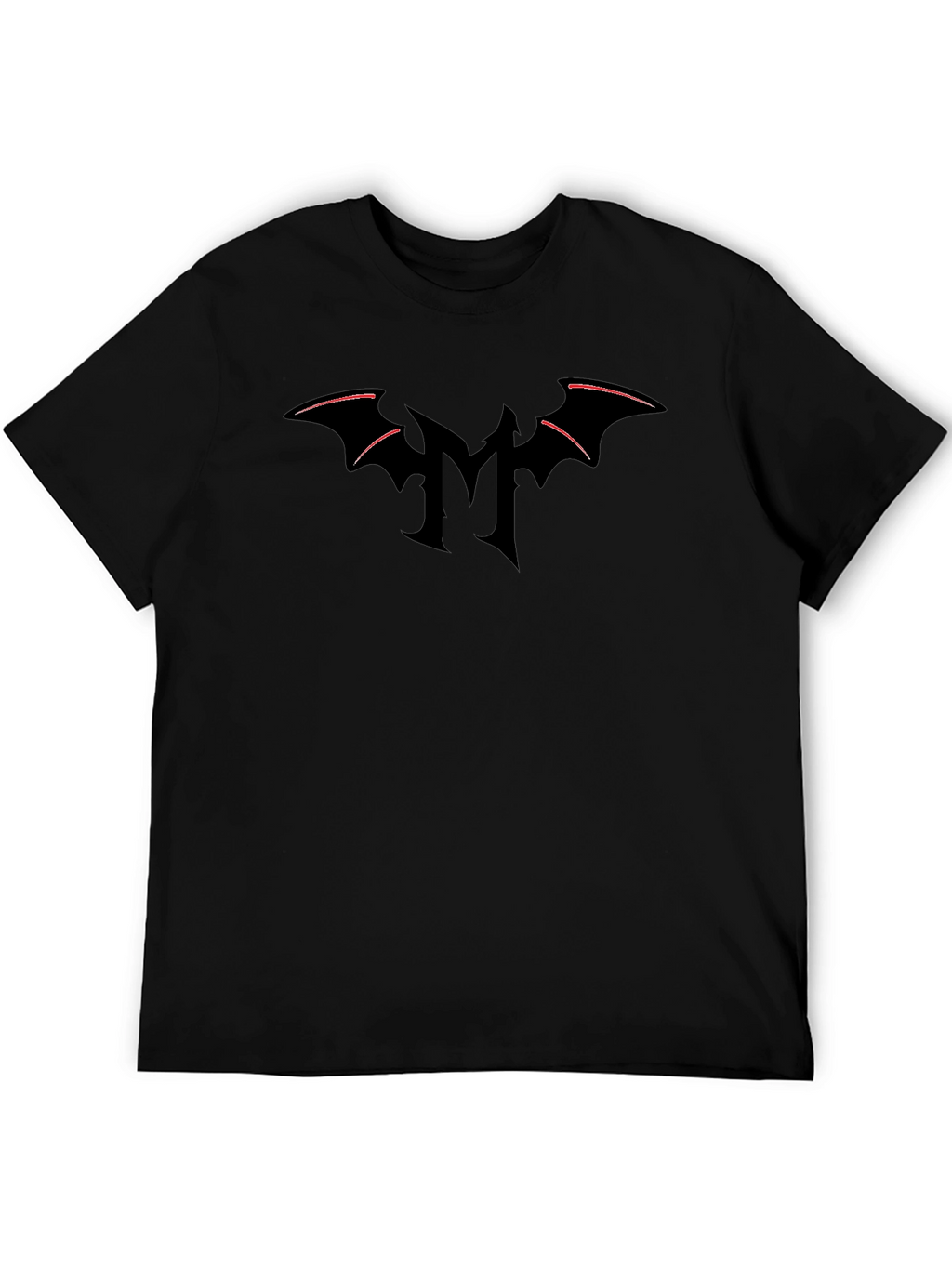 Dark Bat Wing Logo Black T-Shirt