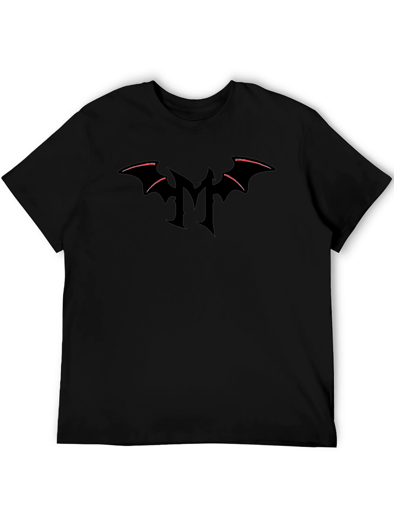 Dark Bat Wing Logo Black T-Shirt