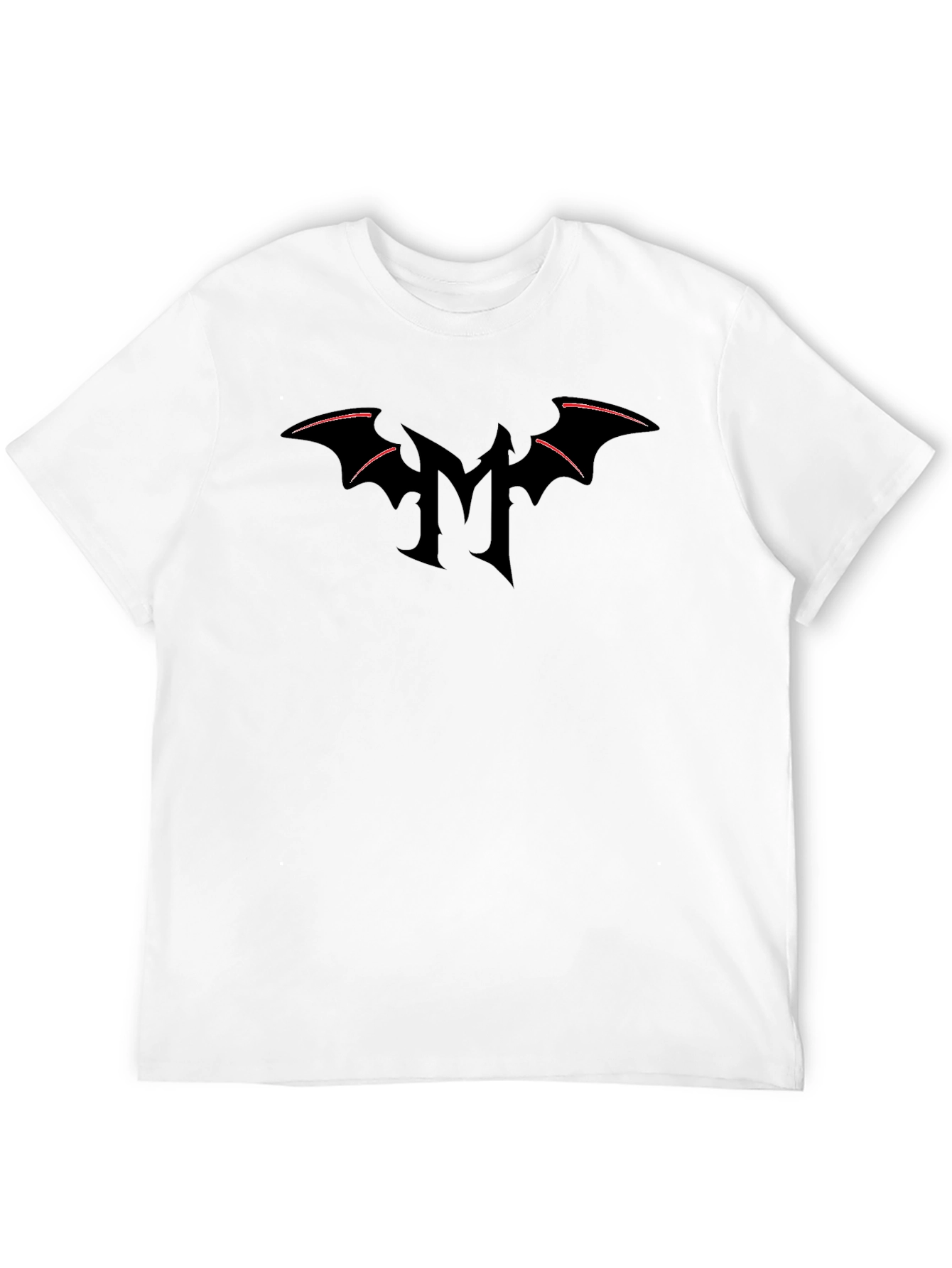 Dark Bat Wing Logo Black T-Shirt