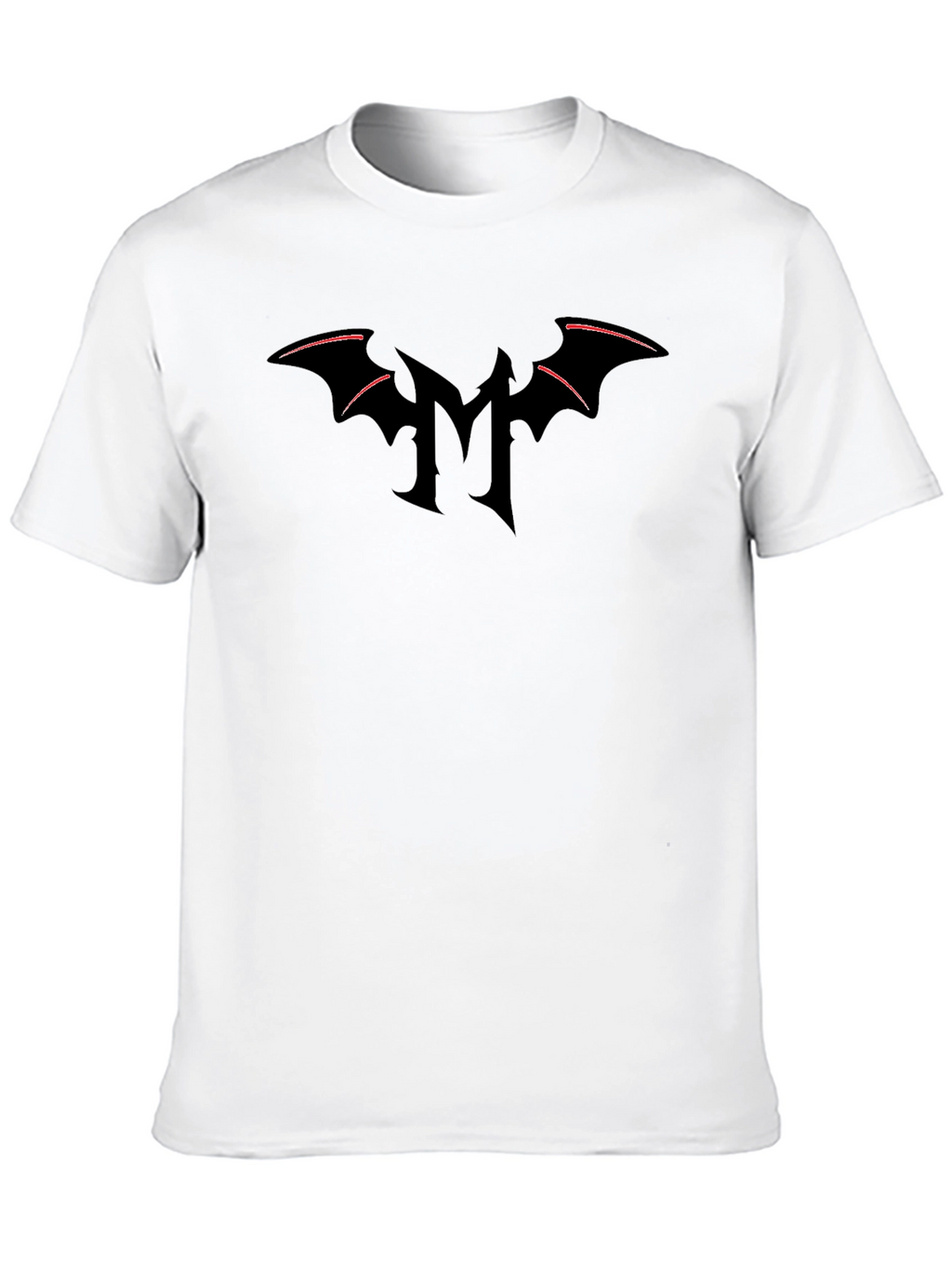 Dark Bat Wing Logo Black T-Shirt