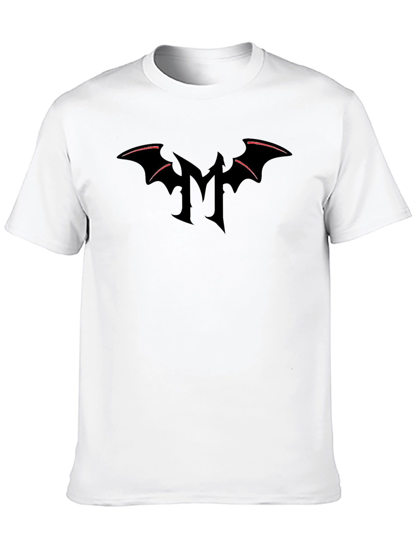 Dark Bat Wing Logo Black T-Shirt
