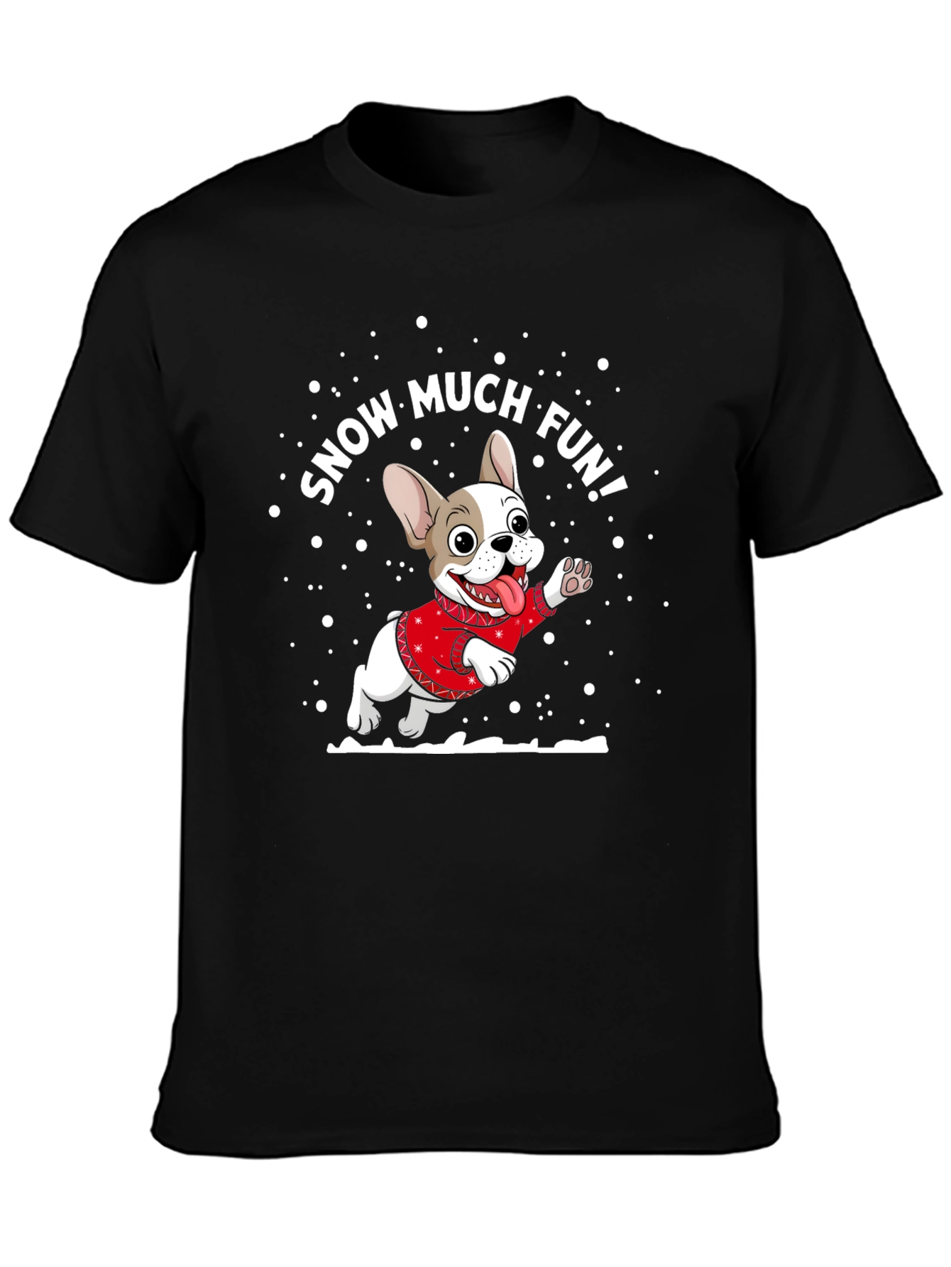 Snow Much Fun Dog Graphic Tee