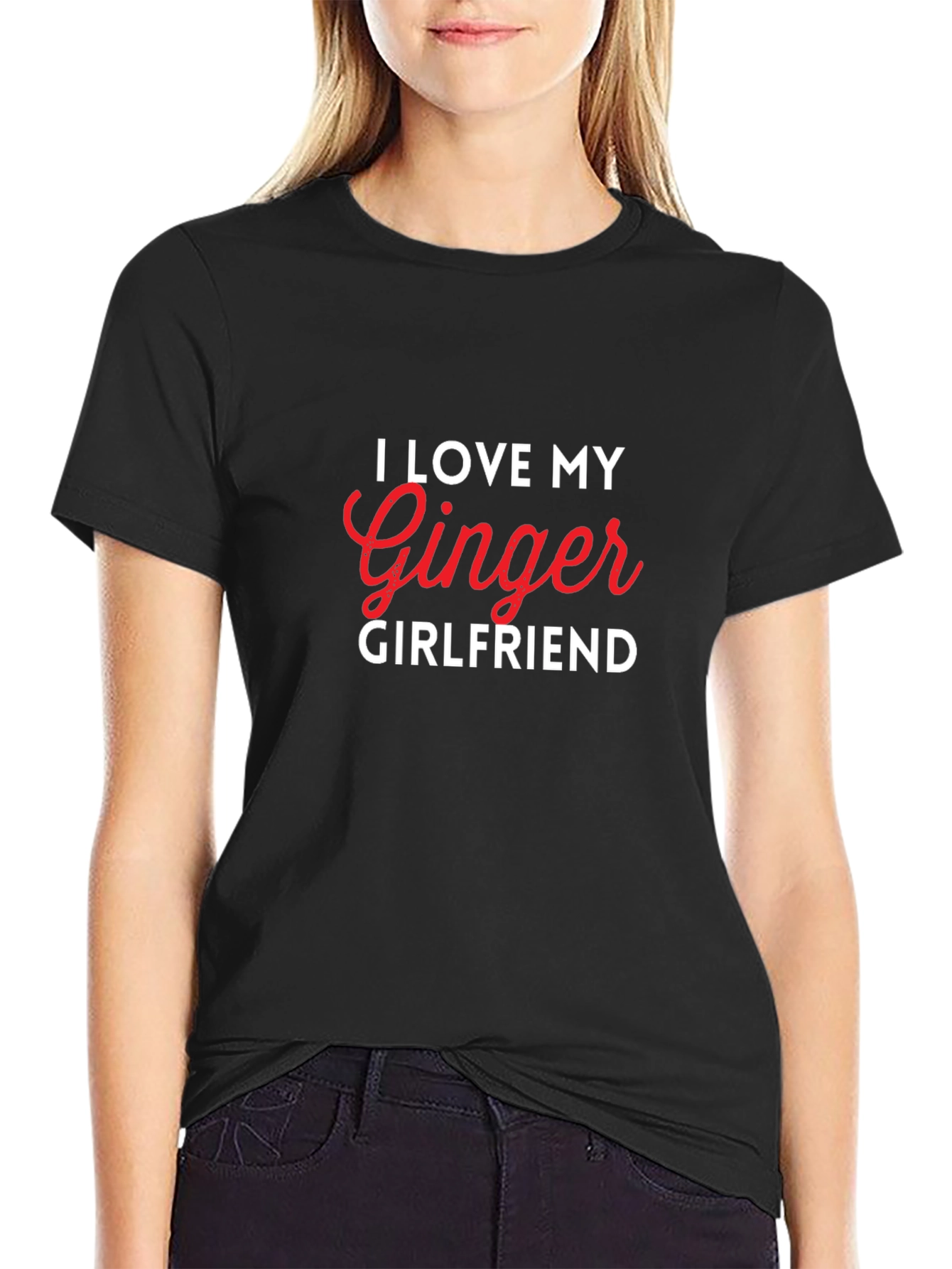 I Love My Ginger Girlfriend Graphic Tee - Novelty Gift