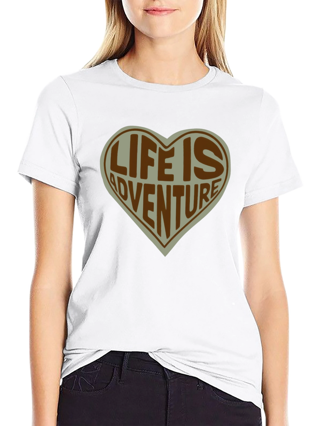 Life is Adventure Heart T-Shirt