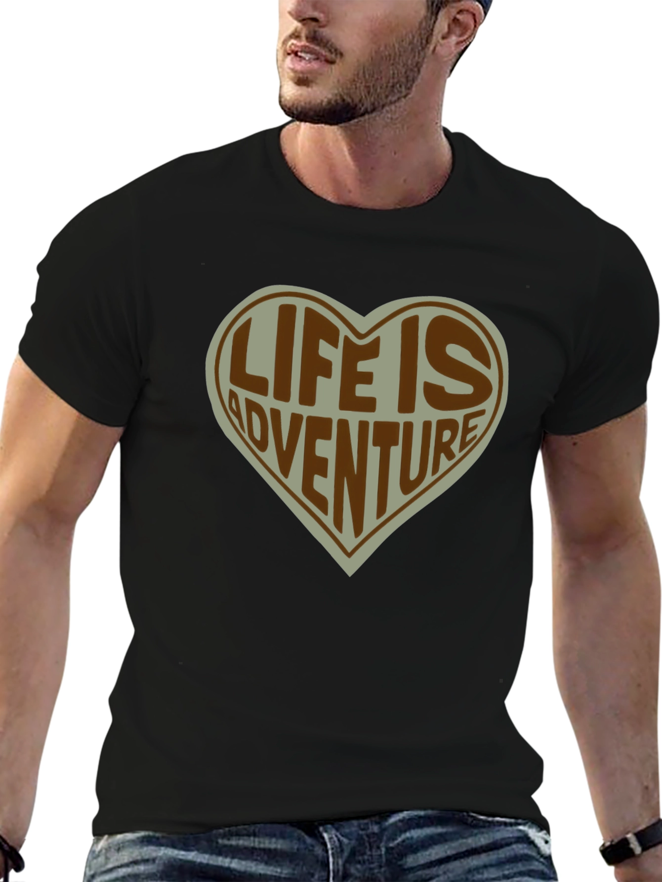 Life is Adventure Heart T-Shirt