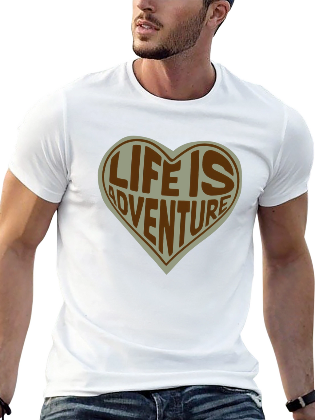 Life is Adventure Heart T-Shirt