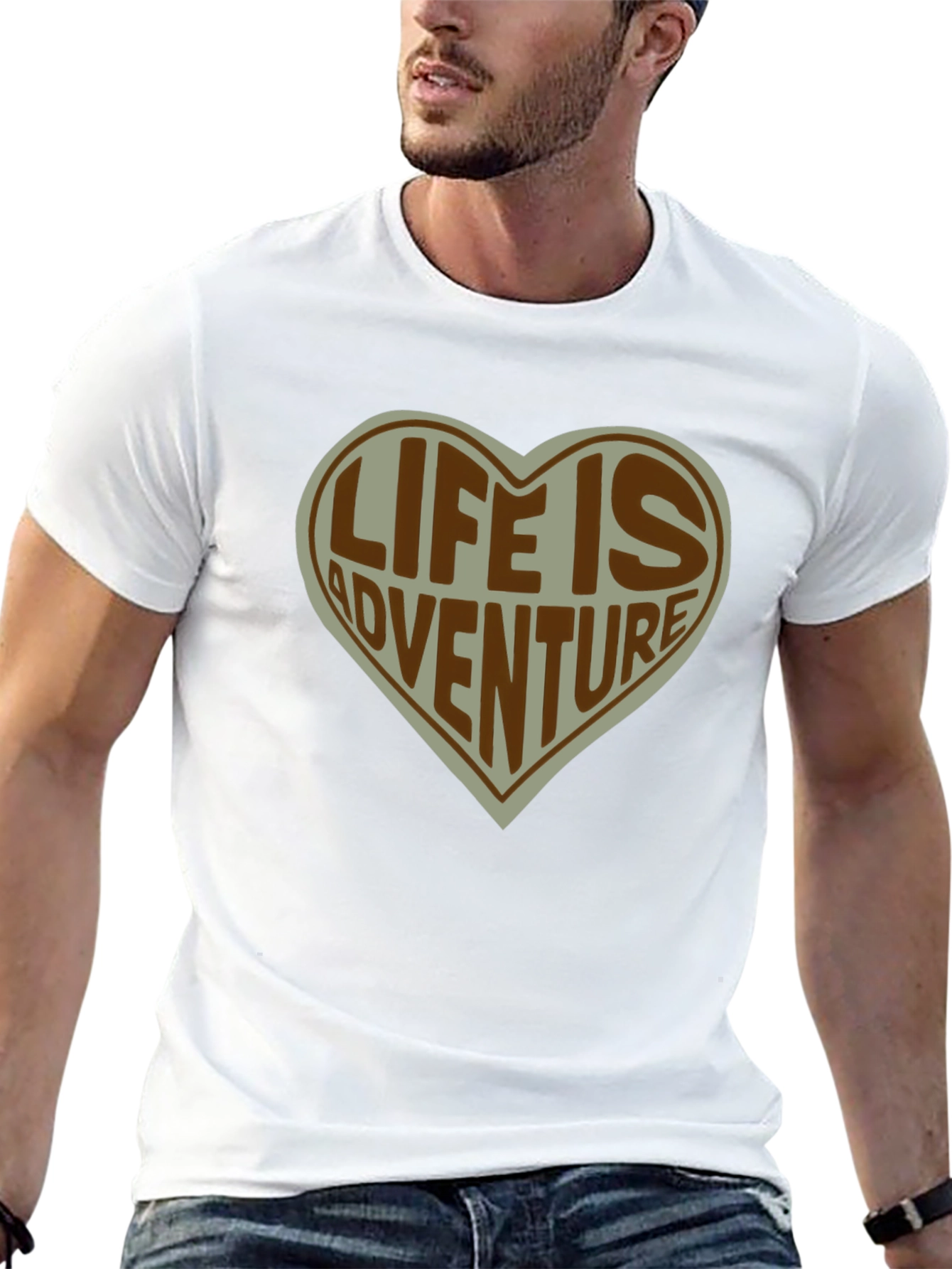 Life is Adventure Heart T-Shirt