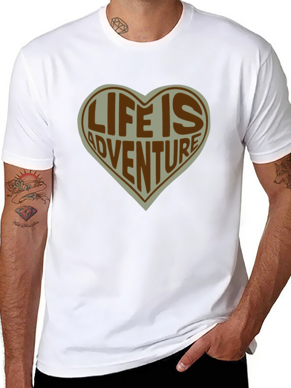 Life is Adventure Heart T-Shirt