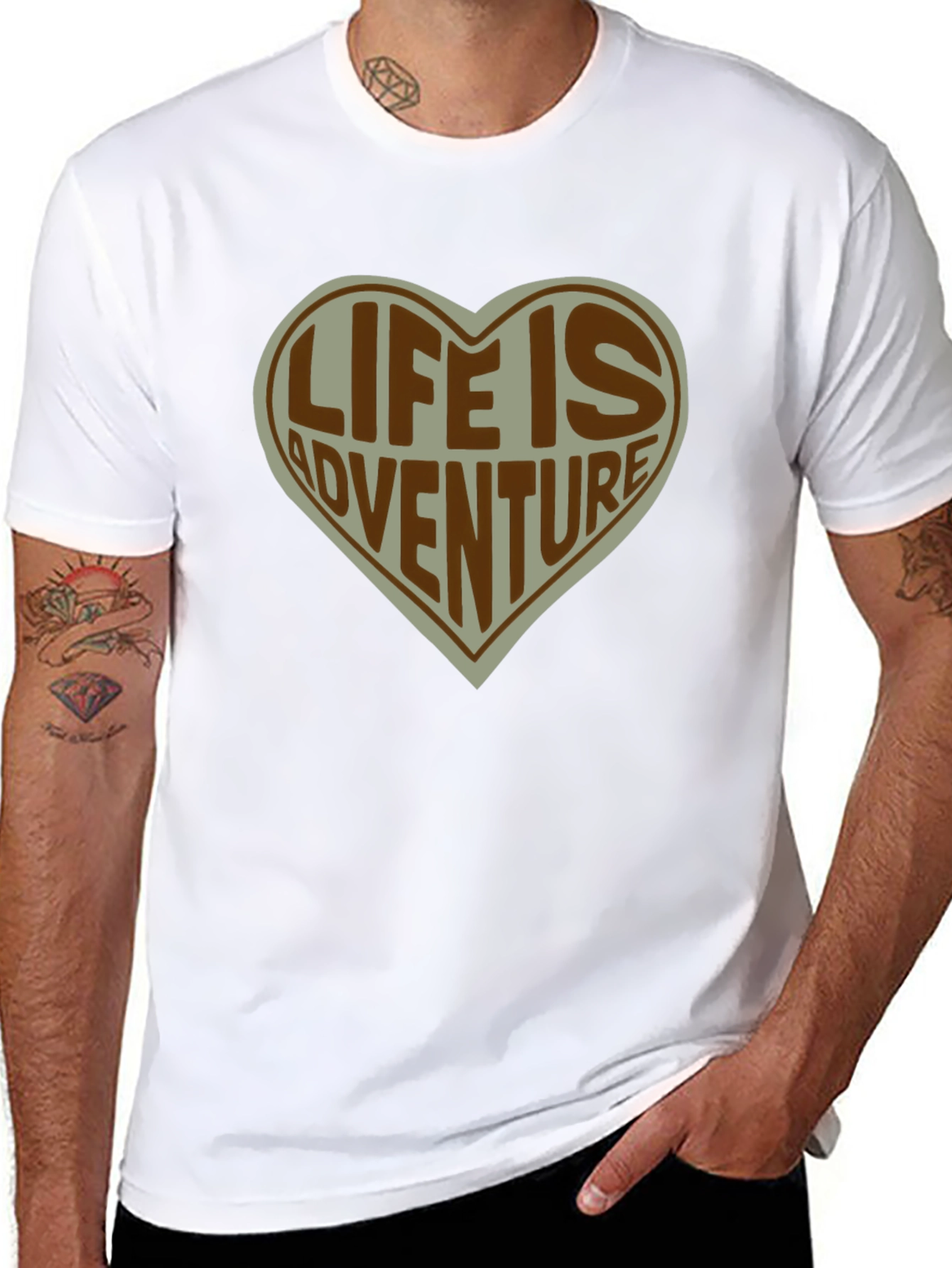Life is Adventure Heart T-Shirt