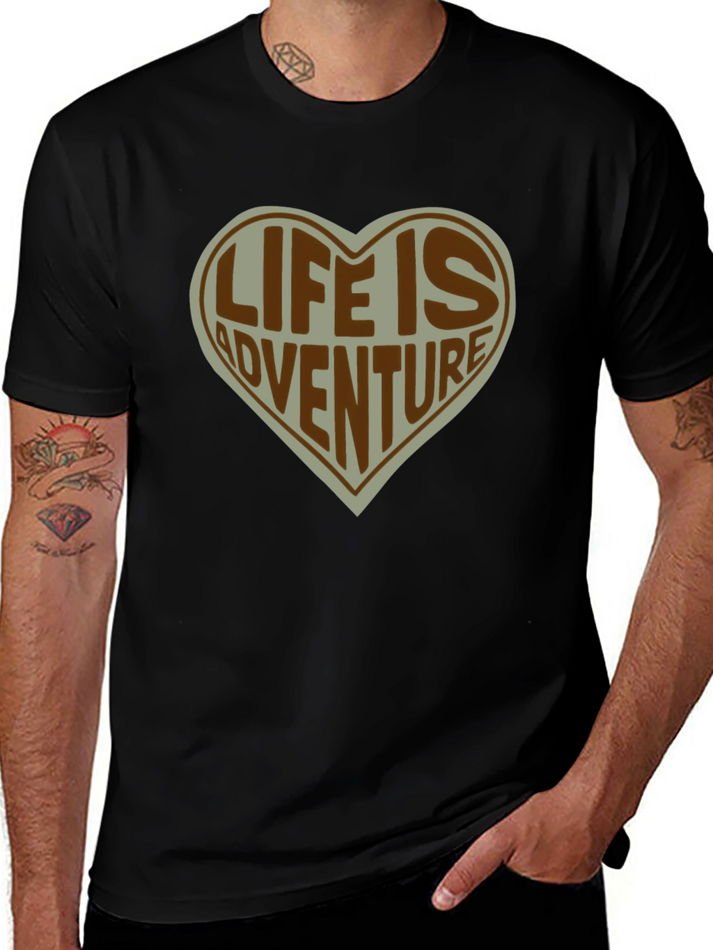 Life is Adventure Heart T-Shirt