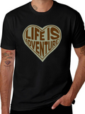 Life is Adventure Heart T-Shirt