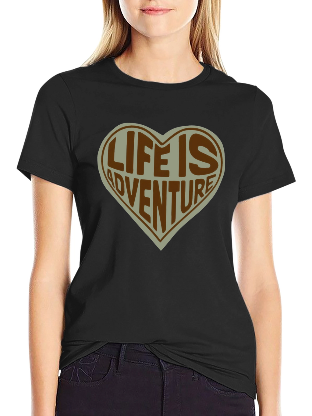 Life is Adventure Heart T-Shirt