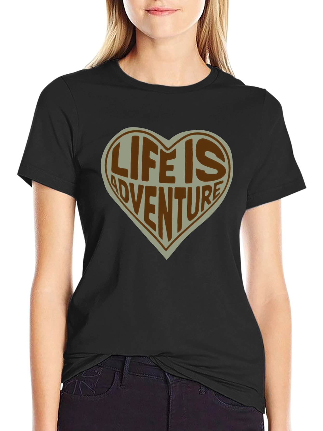 Life is Adventure Heart T-Shirt