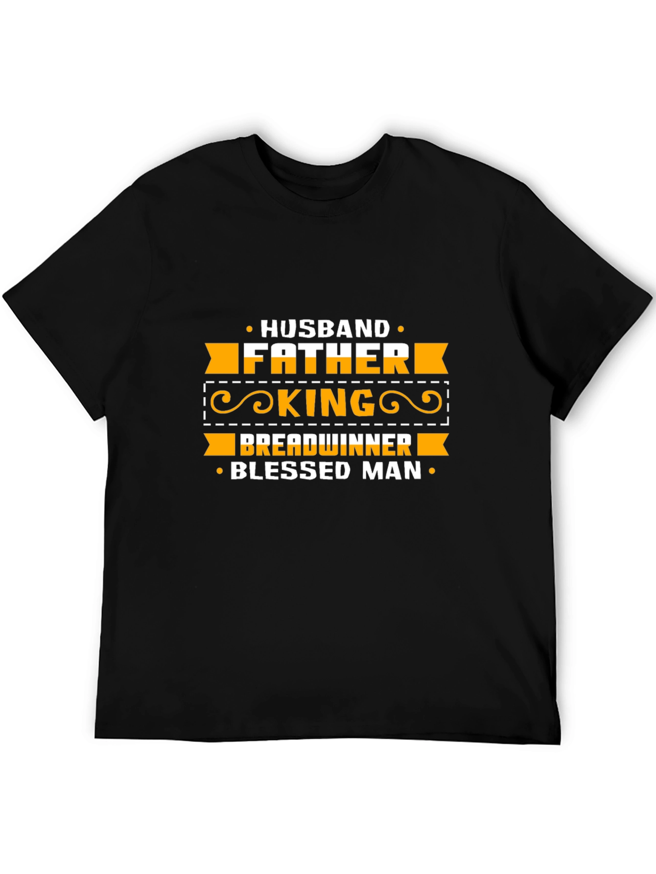 Husband Father King Blessed Man Graphic Tee