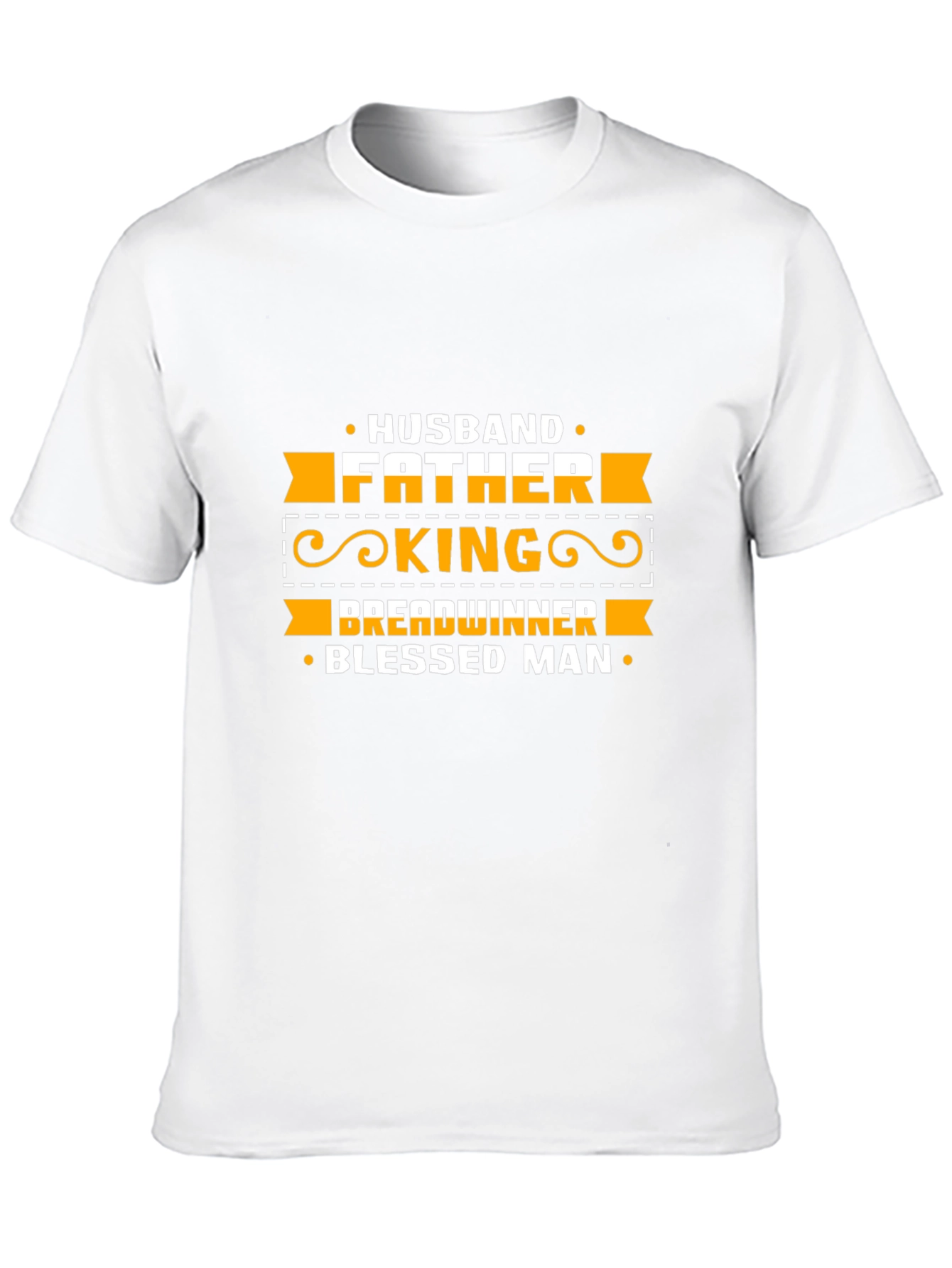 Husband Father King Blessed Man Graphic Tee
