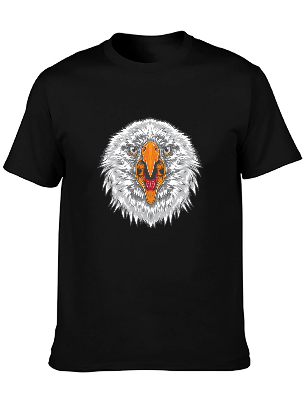 Eagle Head Graphic Black T-Shirt