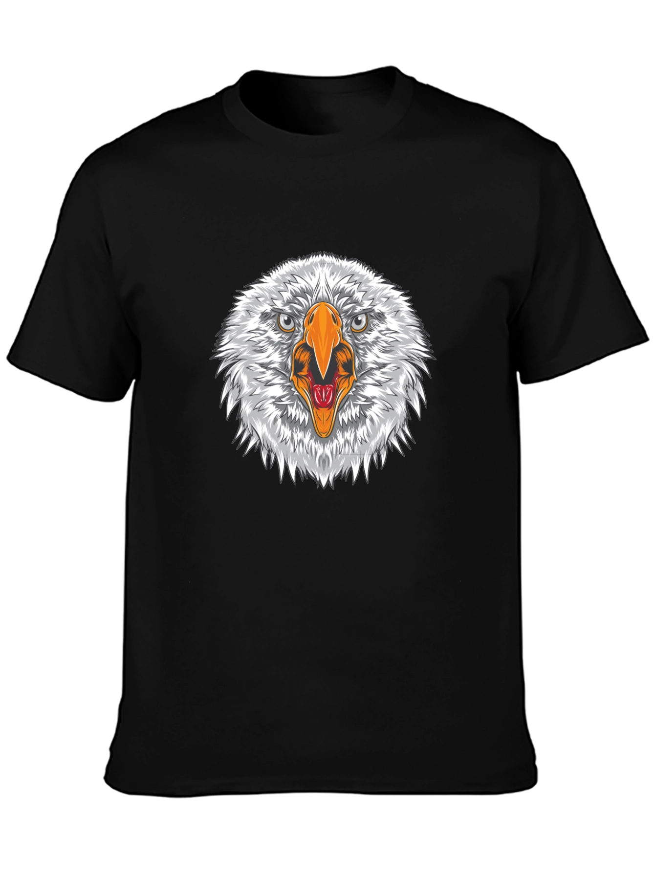 Eagle Head Graphic Black T-Shirt