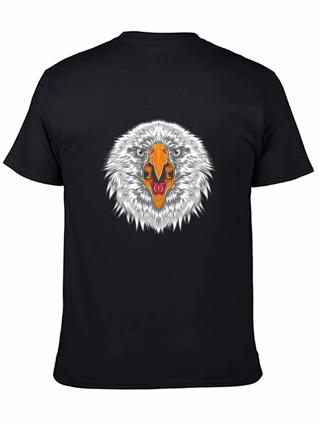 Eagle Head Graphic Black T-Shirt