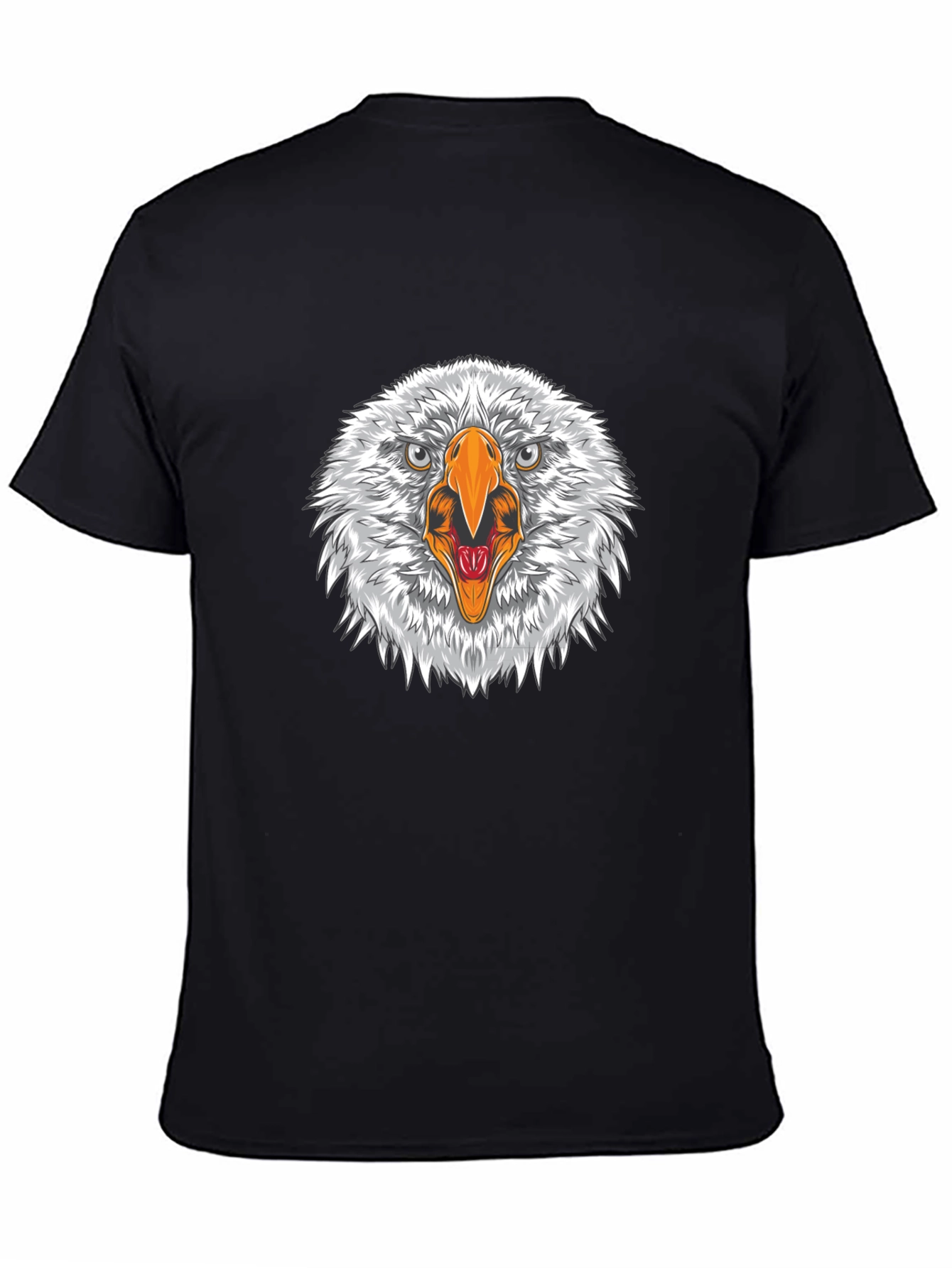 Eagle Head Graphic Black T-Shirt