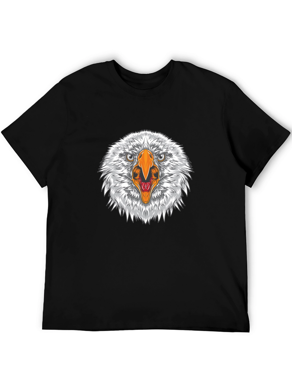 Eagle Head Graphic Black T-Shirt