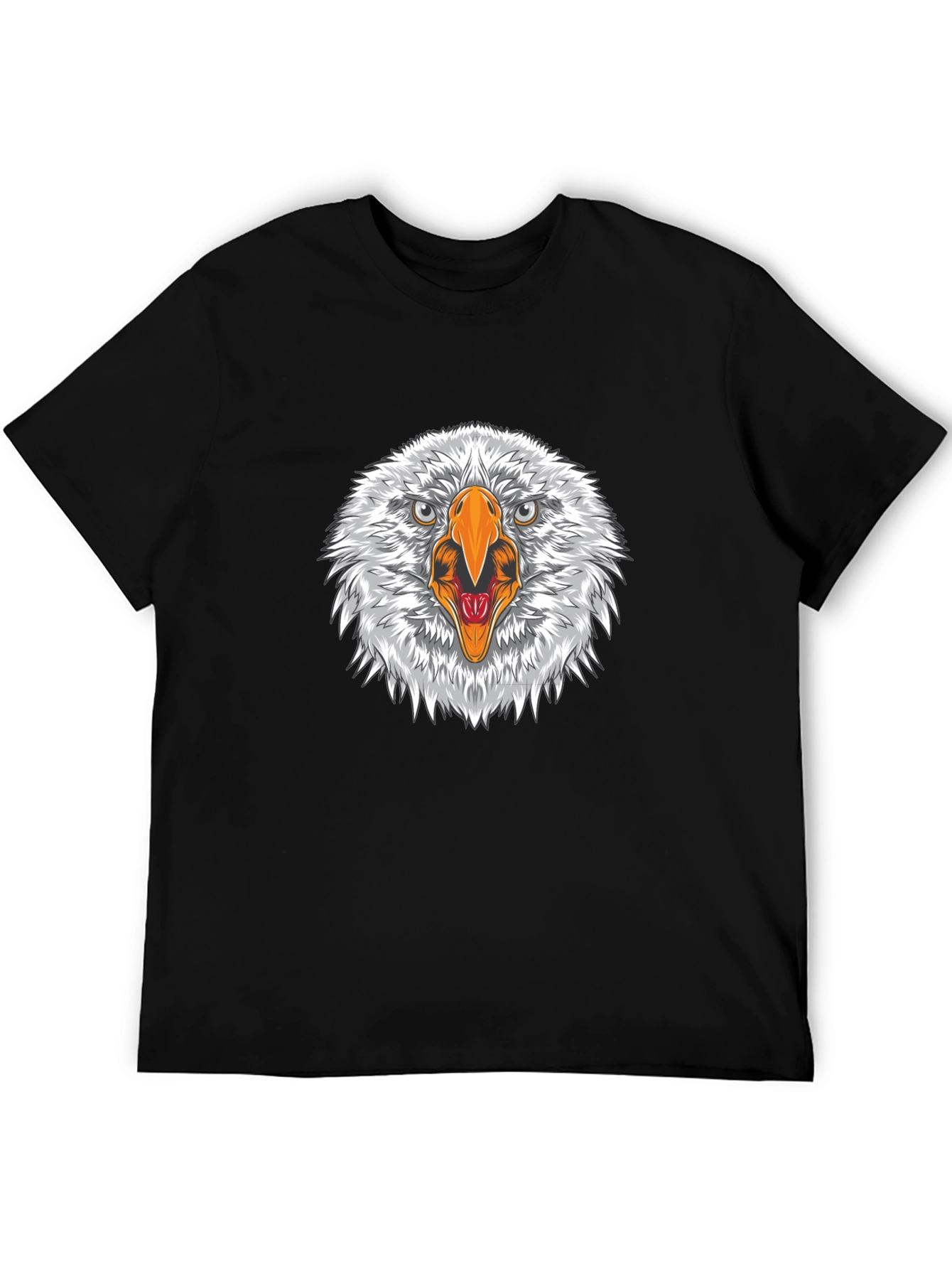Eagle Head Graphic Black T-Shirt