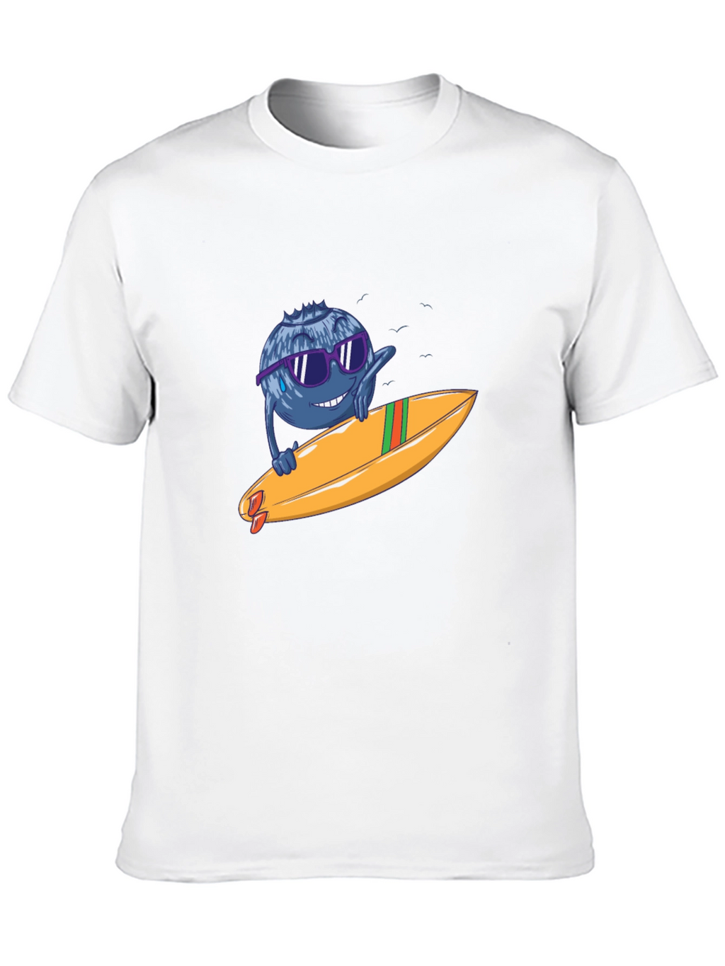Blueberry Surfer Graphic Tee - Black