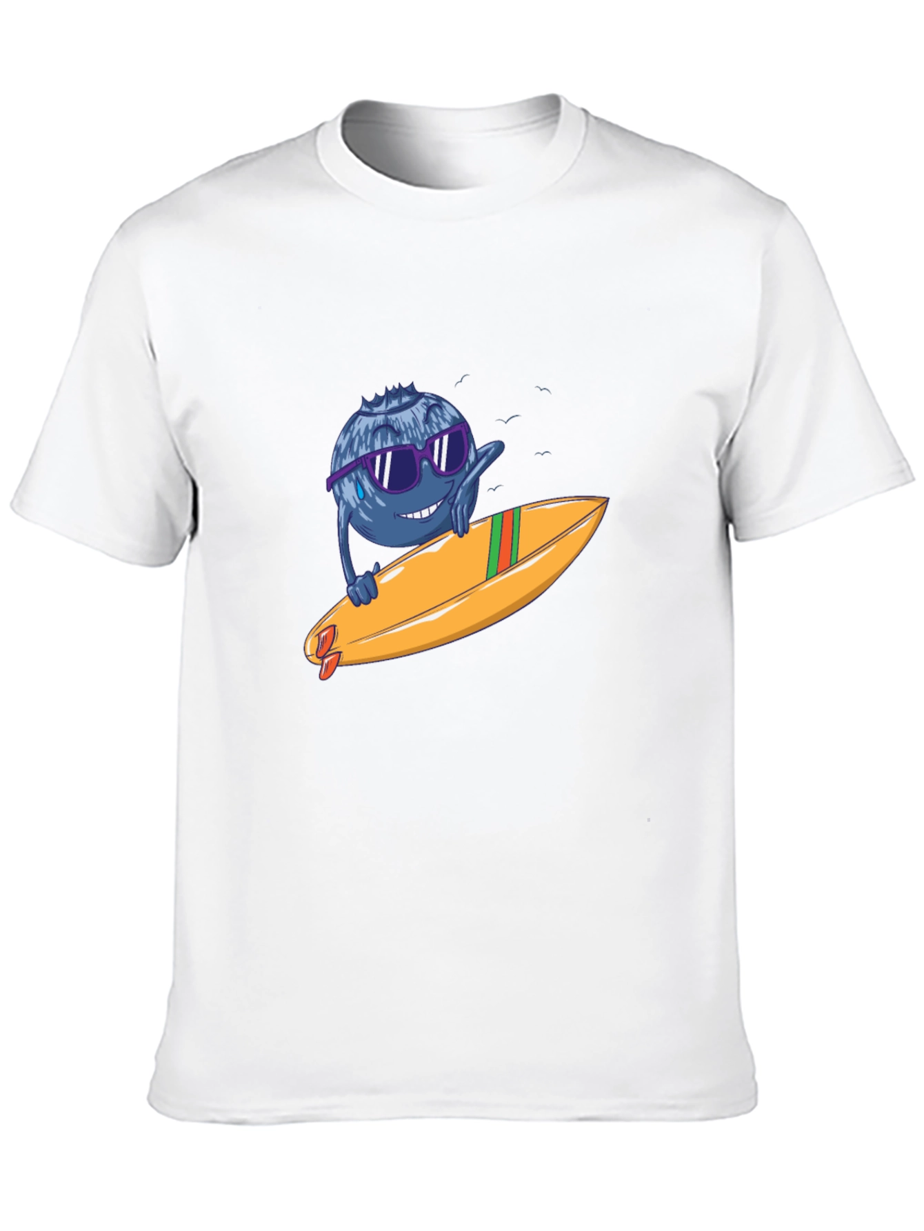 Blueberry Surfer Graphic Tee - Black