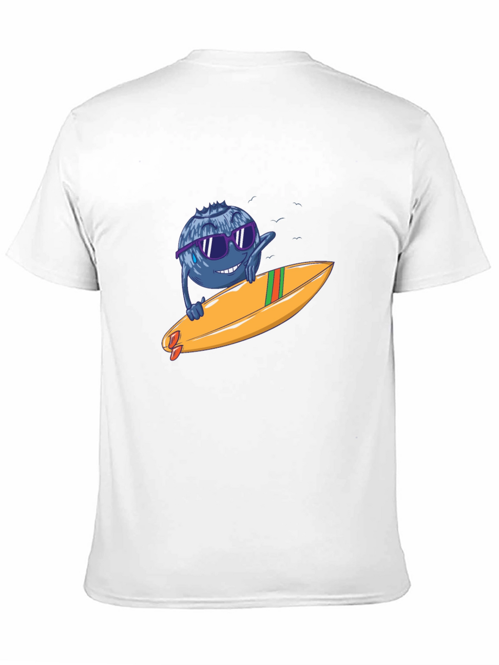 Blueberry Surfer Graphic Tee - Black