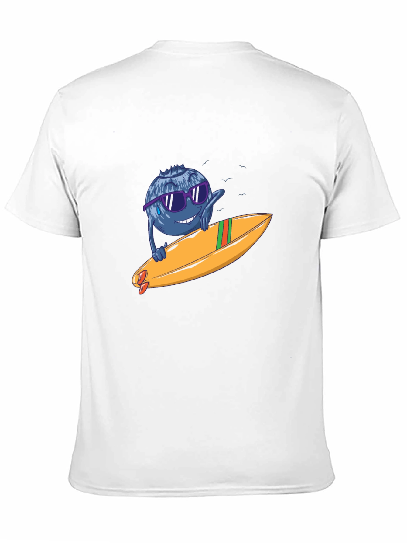 Blueberry Surfer Graphic Tee - Black
